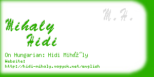 mihaly hidi business card